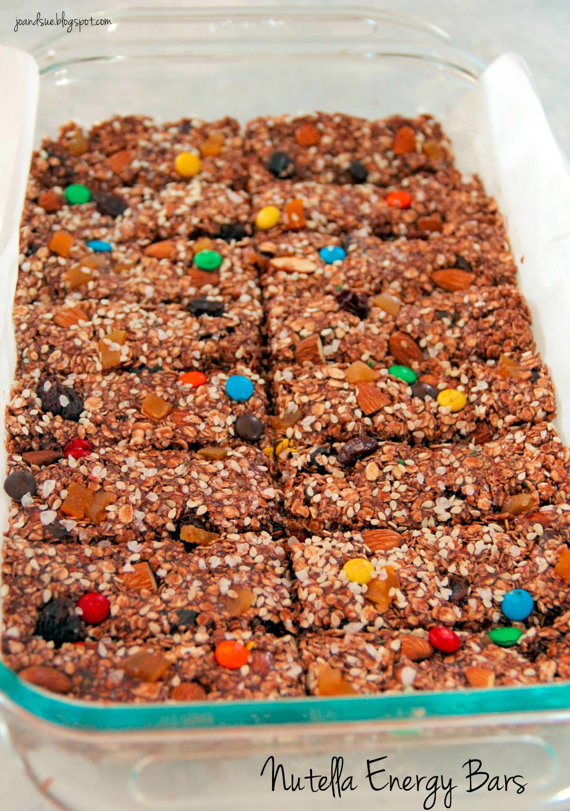 Jo and Sue Nutella Energy Bars (No Bake)
