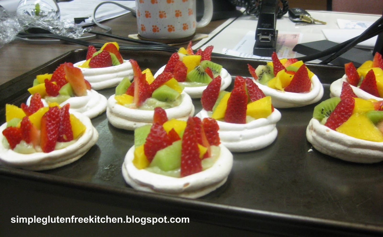 Meringue Nests with lemon curd and fruits Simple Gluten Free Kitchen