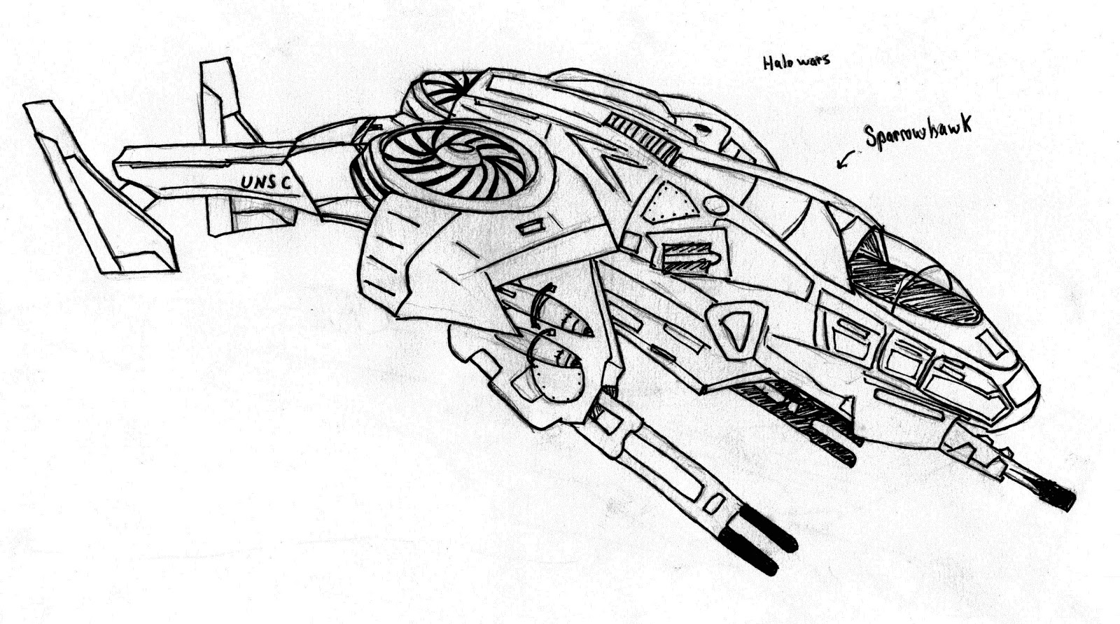 How To Draw Halo Vehicles Sketch Coloring Page