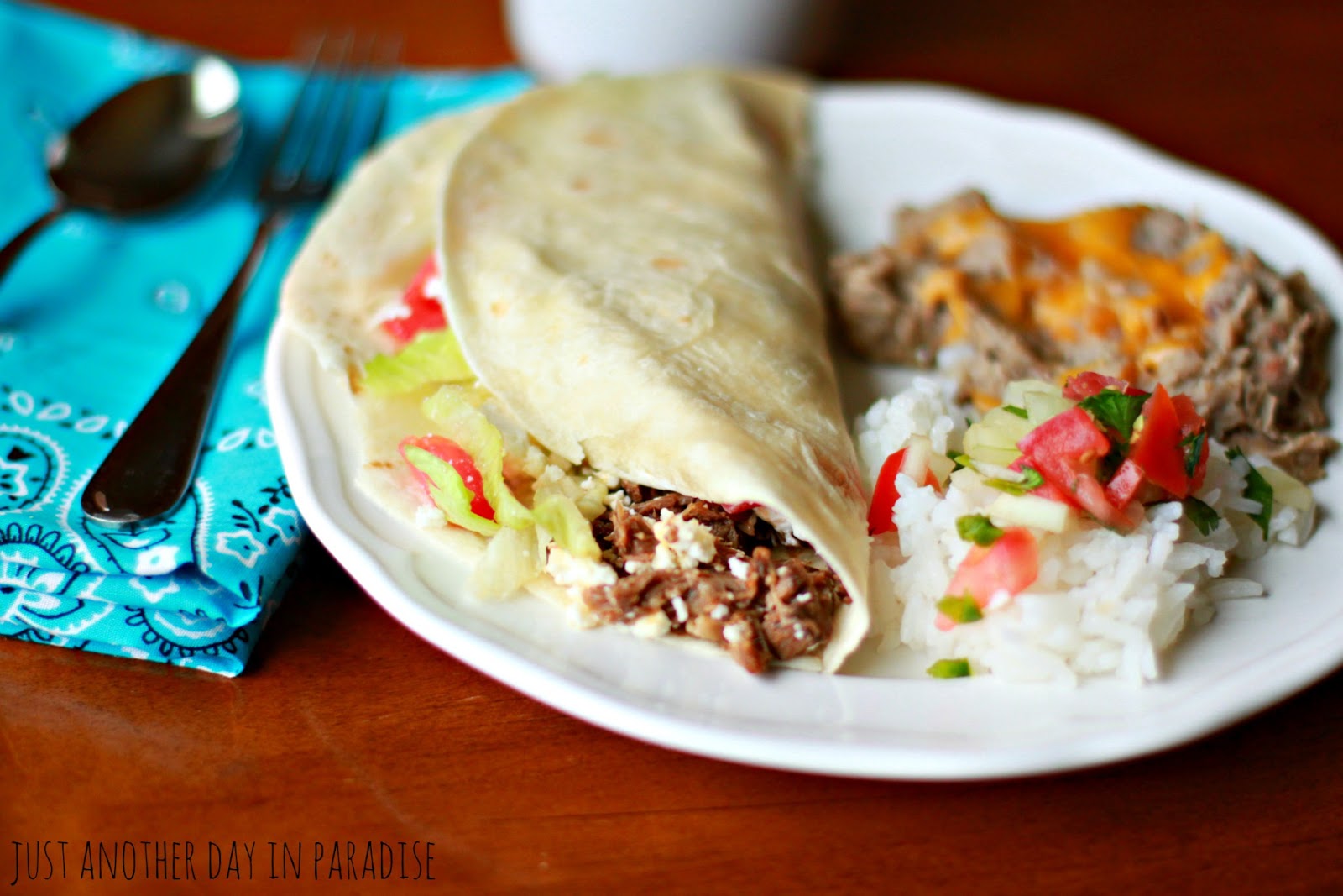Larissa Another Day Slow Cooker Saturday Shredded Beef Tacos