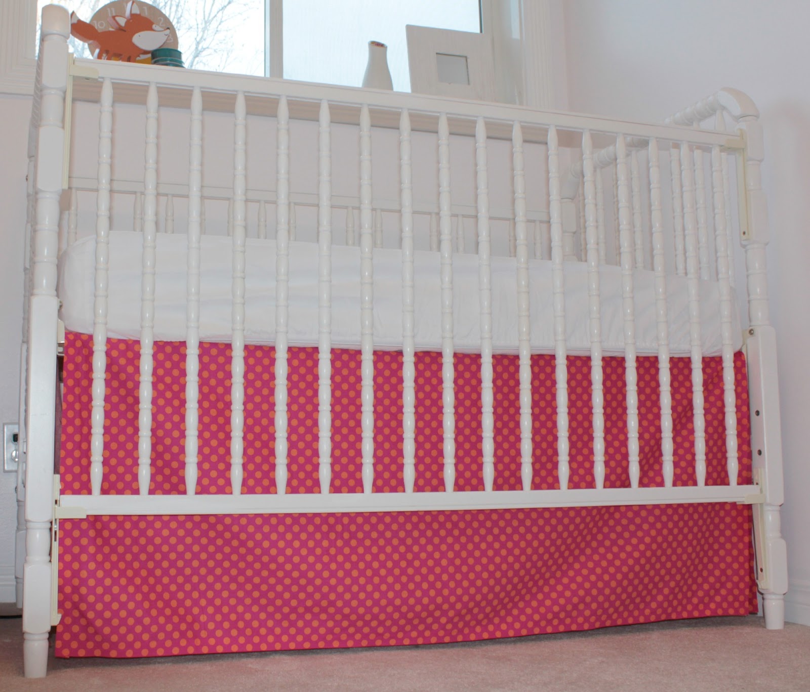 Two Loonies and a Penny DIY Crib Skirt