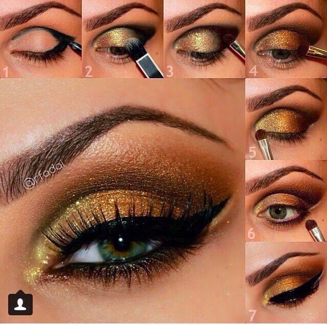 Bridal Golden Eyeshadow Tutorial Style Hunt World