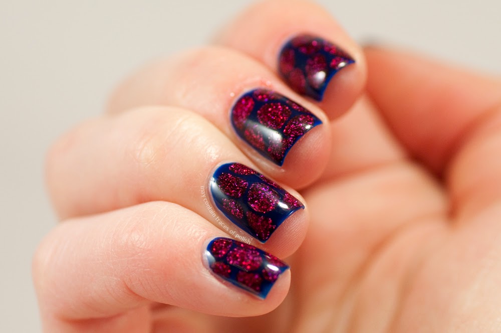 Poisonous frog blobbicure nail art May contain traces of polish