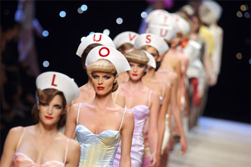 xx on X: nurse call x louis vuitton 2008 fashion show