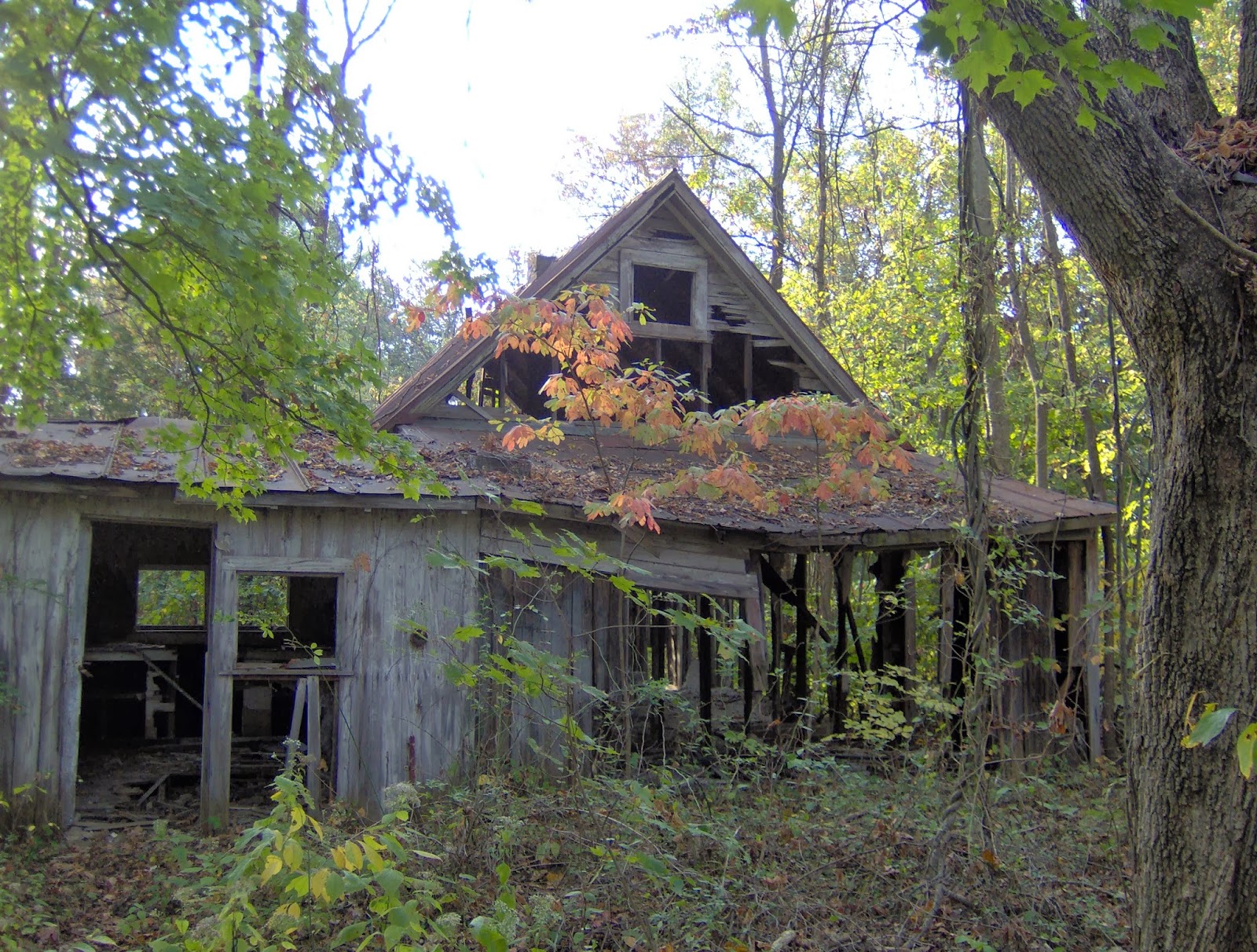 Eerie Indiana Abandoned and ruined house, Clarksville, Indiana