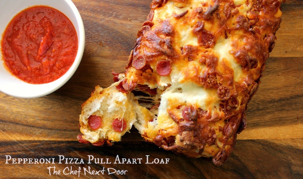 Pepperoni Pizza Pull Apart Loaf