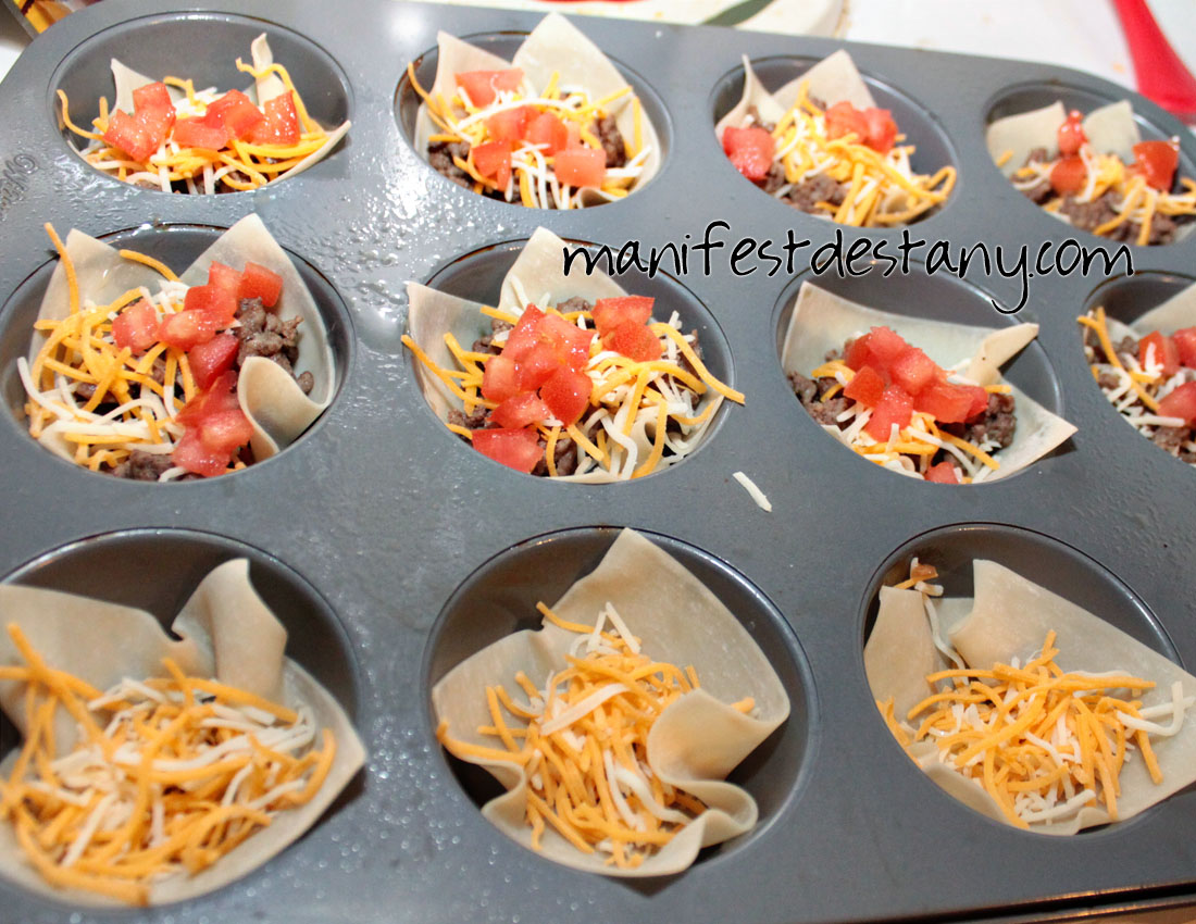 Bacon cheeseburger wonton cups! Confessions of a Sarcastic Mom