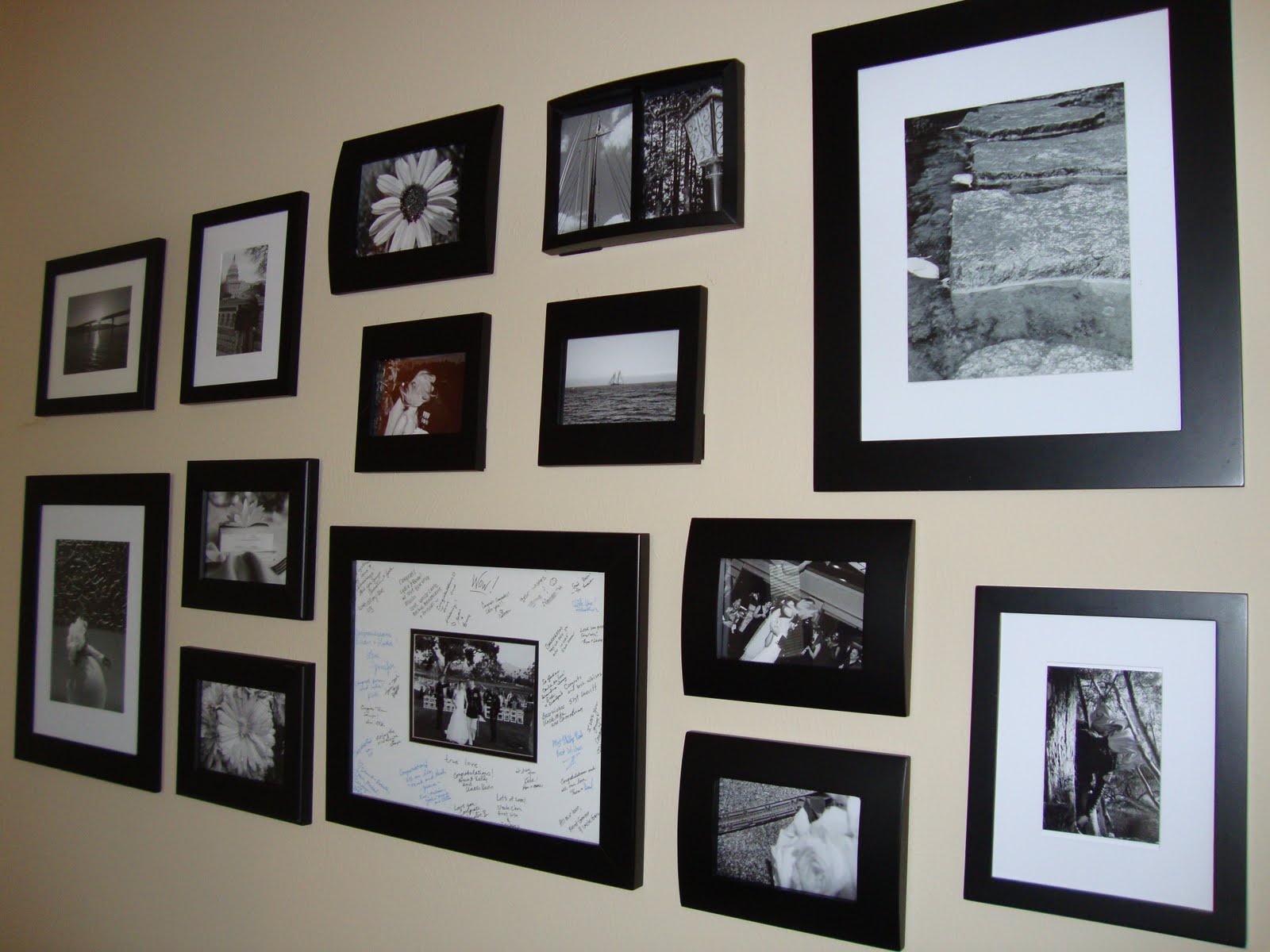 Lady Kay's Kitchen: Black and White Gallery Wall