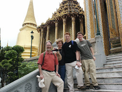 Visiting a temple in Thailand