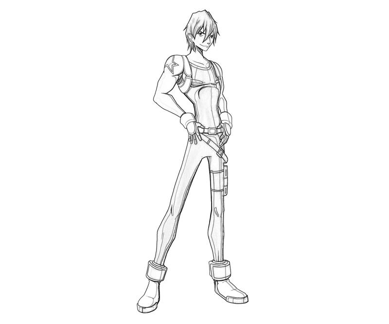 Gene Starwind Character Coloring Pages gene-starwind-character-coloring-pages