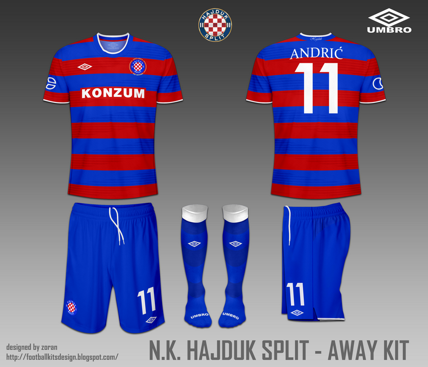 Hajduk Split Home Concept - FIFA Kit Creator Showcase