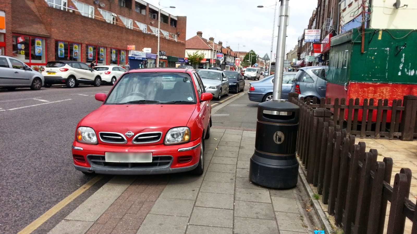 Outside The Chequers, High Street Barkingside, 20th July 2014