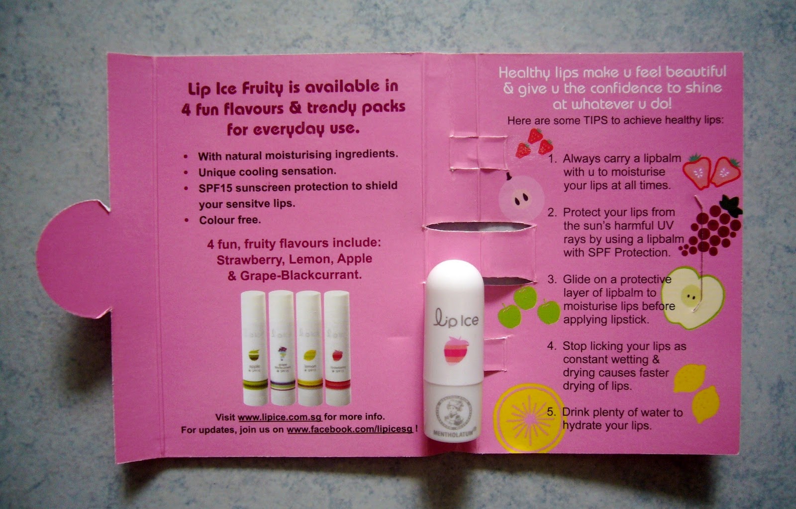 Sleepy Lah Lip Ice Fruity Lip Balm Sample