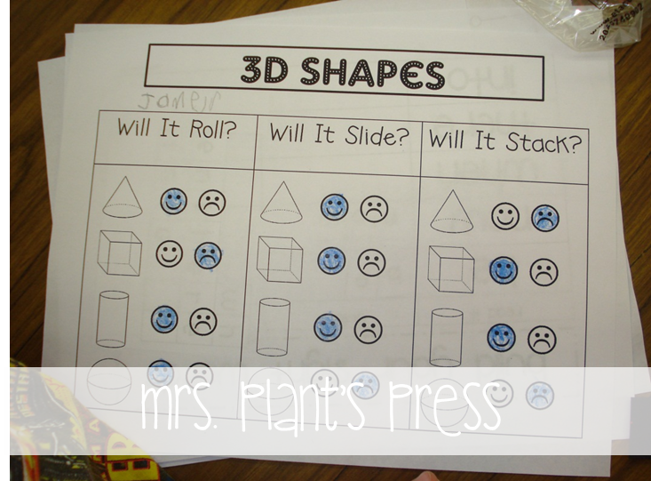 3D Shapes Freebie - Primary Press