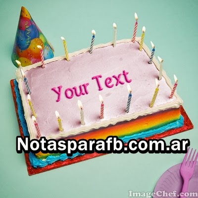 Happy birthday cake with name imagechef