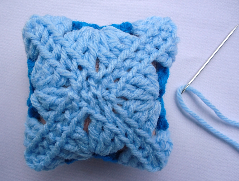 Stitch of Love Simple Pin Cushion with a Granny Square