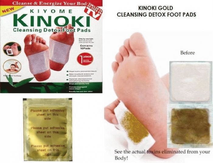 Health and Beauty Care Online Shop KINOKI GOLD DETOX FOOT PADS
