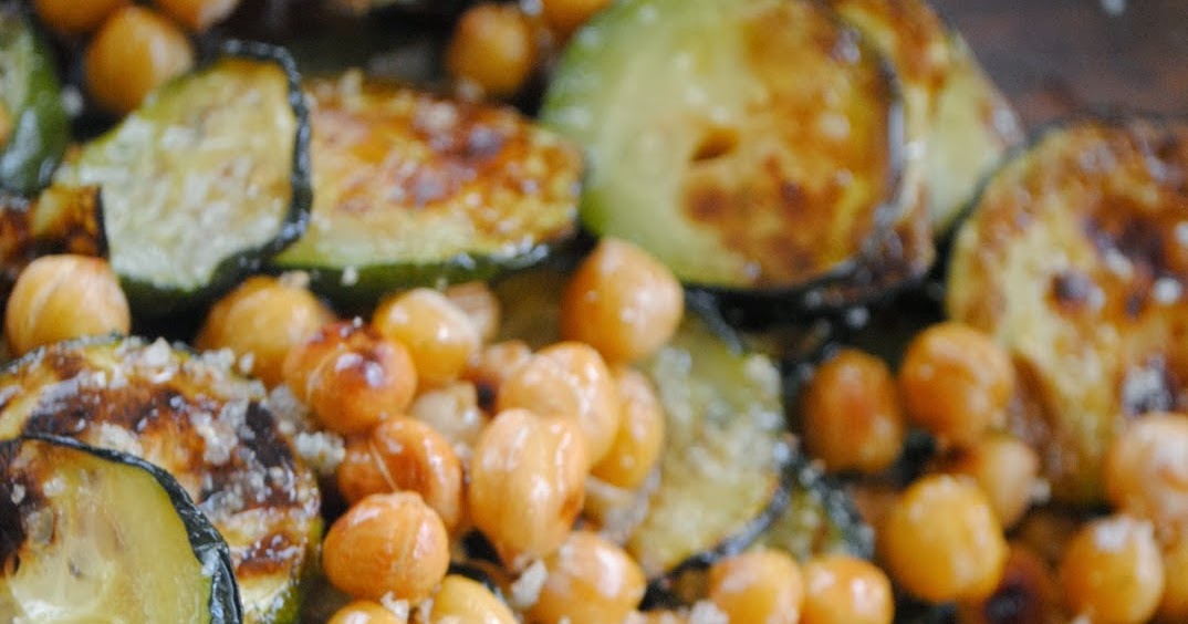 ThriceTheSpice Roasted Zucchini and Chickpeas