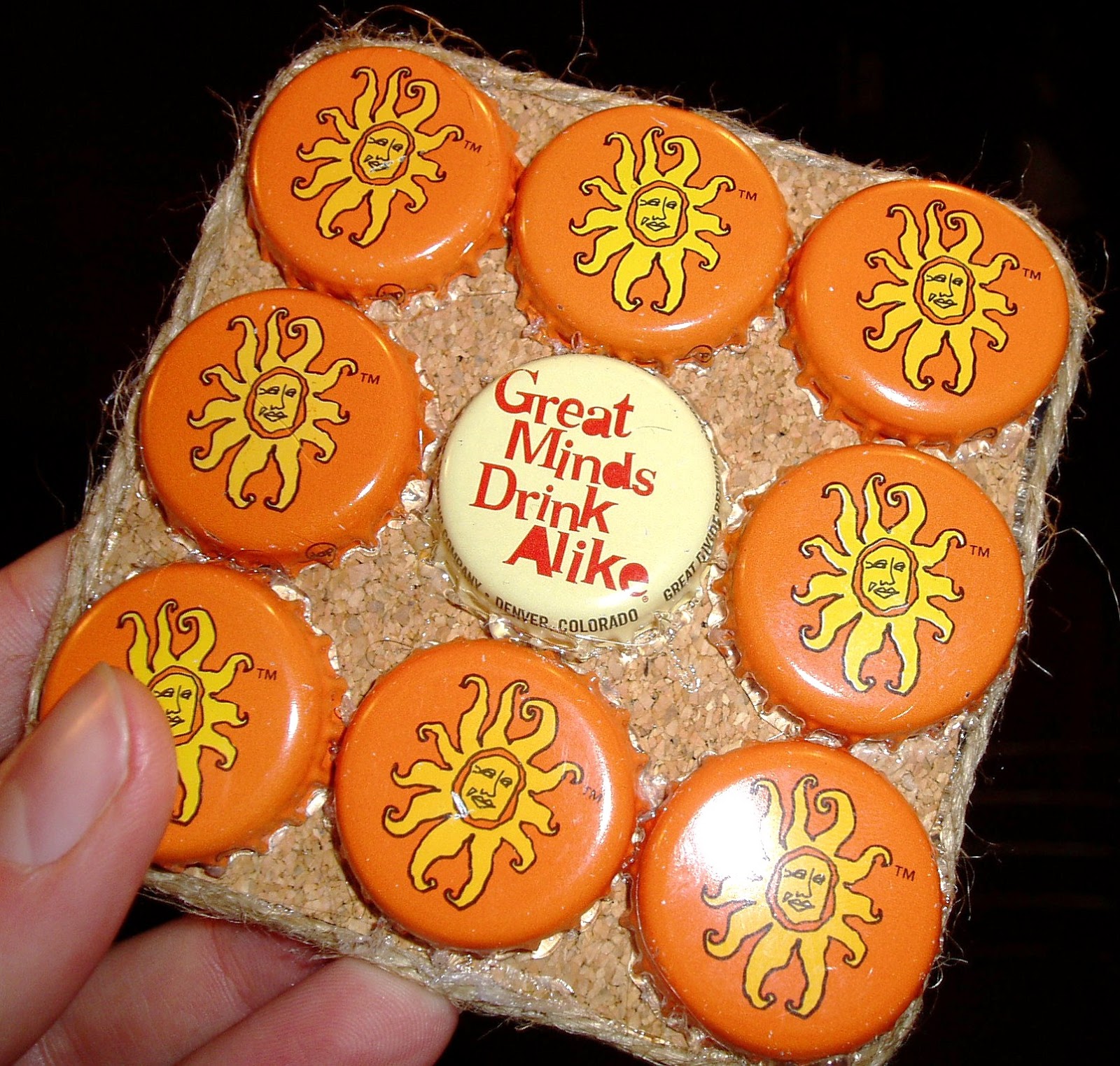 Drops in the Bucket Bottle Cap Coasters