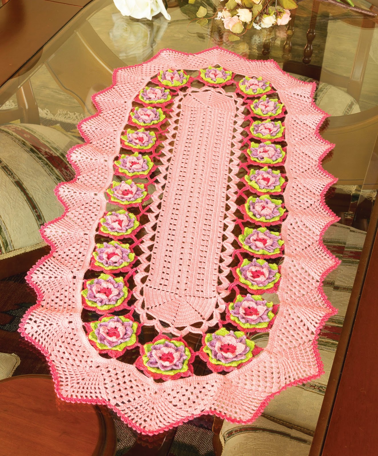 Crochet and arts beautiful Table Runner