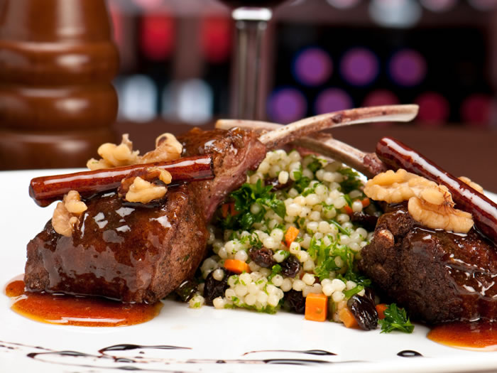VARIETY FOODS Lamb Chops with Vegetable Couscous