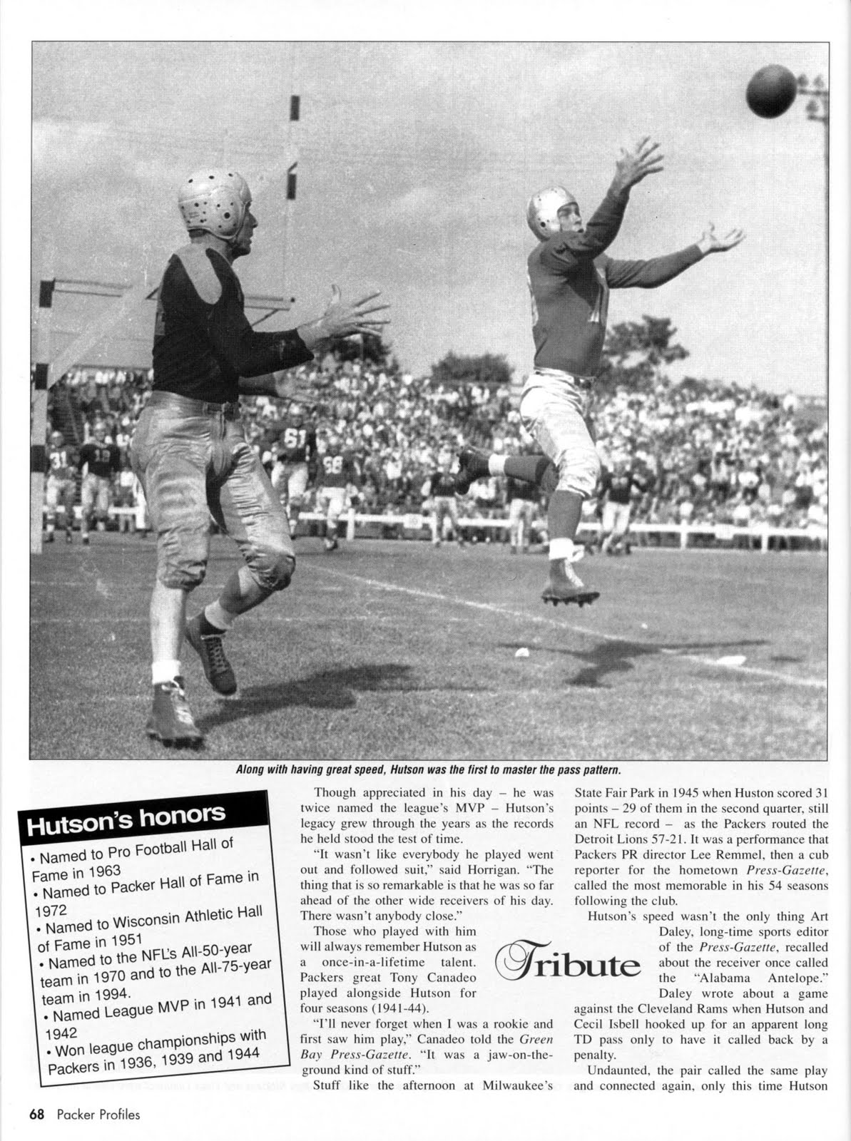 PACKERVILLE, U.S.A. Tribute — Don Hutson