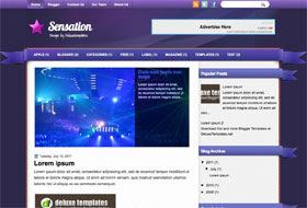 Sensation Blogger Template