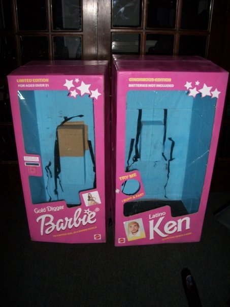 barbie and ken box costume