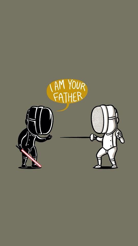Fencing Star Wars I Am Your Father Android Wallpaper