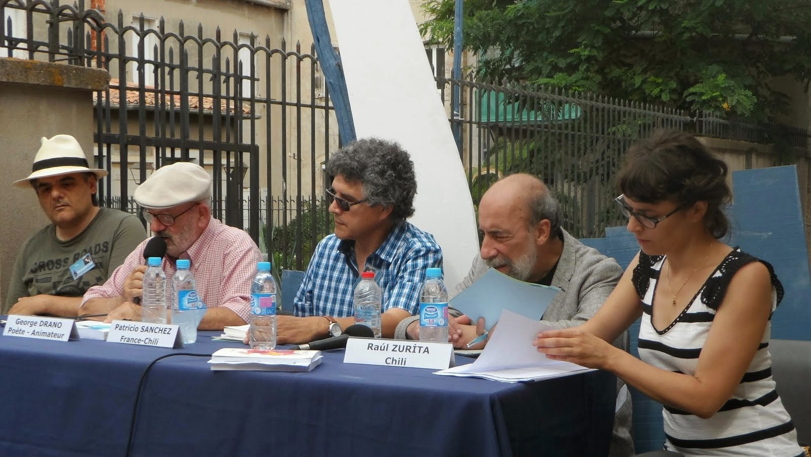 C. Corps, G. Drano, P.Sánchez, R.Zurita, C.Dumoulin Festival Voix Vives Sète France - Juillet 2014