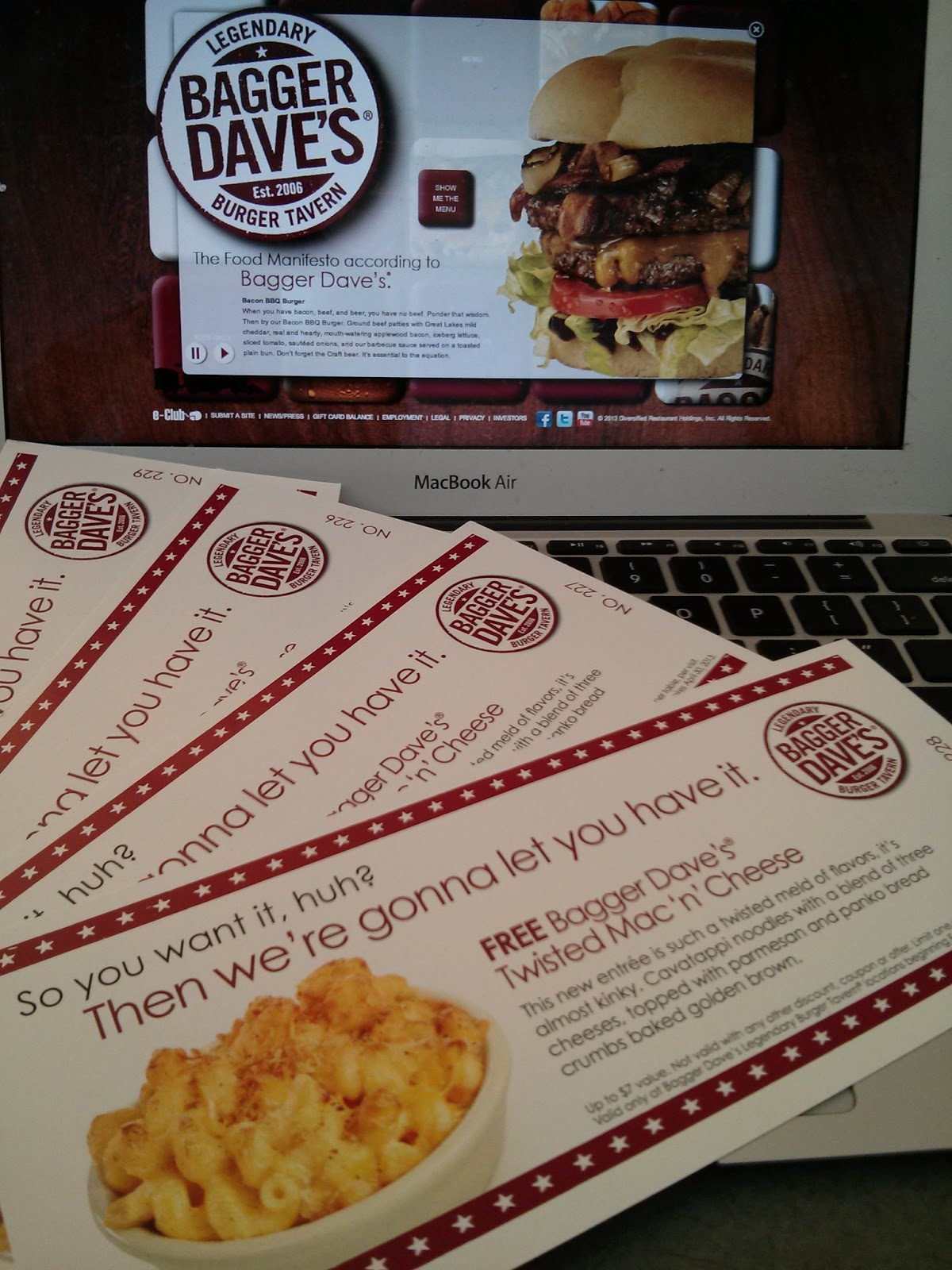 Bagger dave's coupons novi