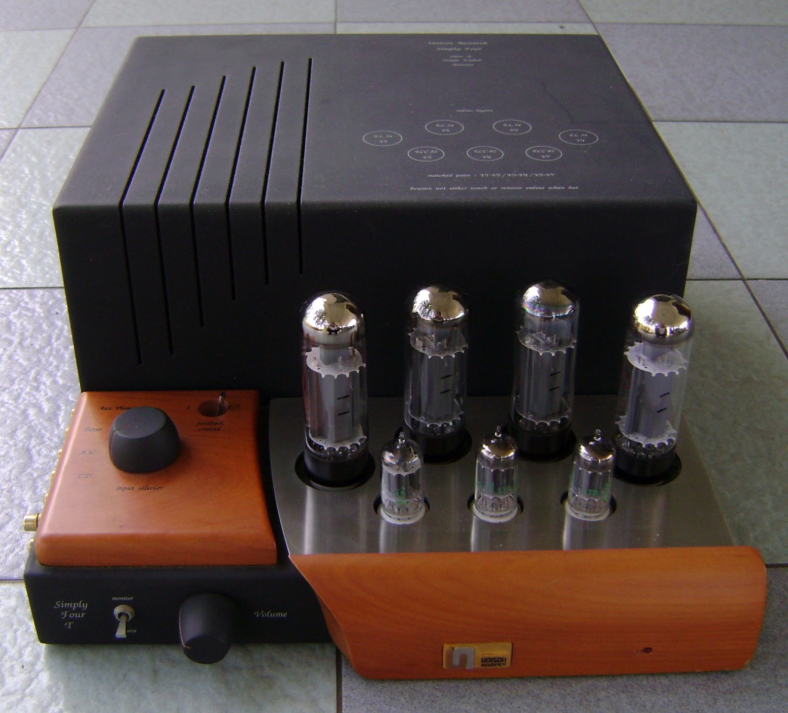 Unison Research Simply Four tube integrated amplifier ( Used ) Sold