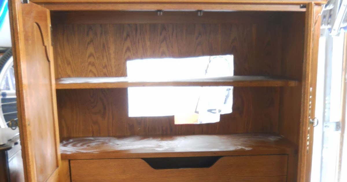 Lake Girl Paints Old Entertainment Center gets Beadboard Trendy Makeover