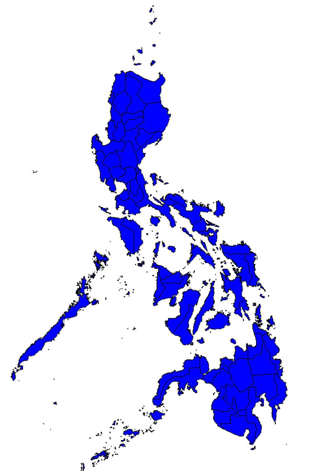 Philippine Map Black