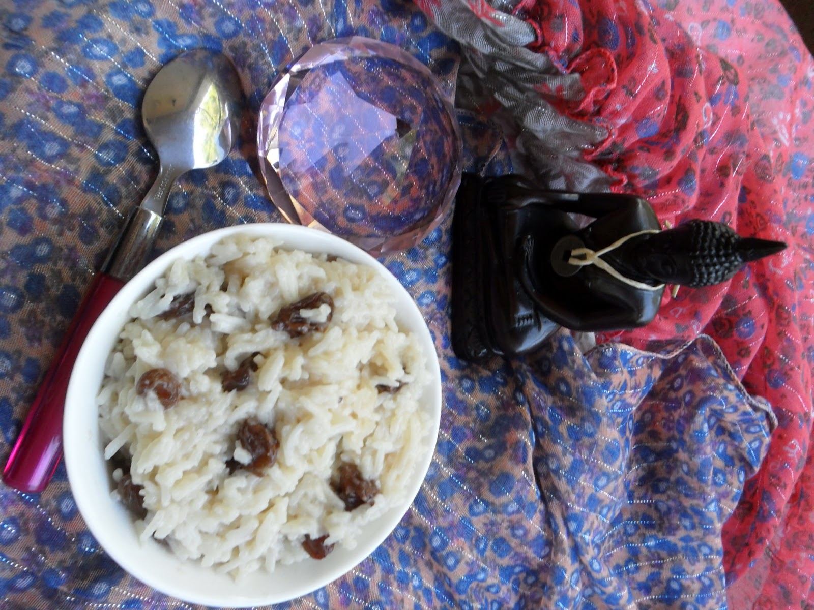 ARROZ BASMATI CON LECHE DE COCO Y PASAS...