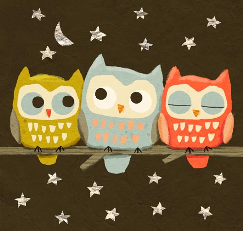 Owl Lovers Alert Gray Label