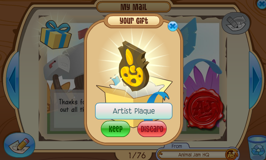 Animal Jam Gharial! Plaque!