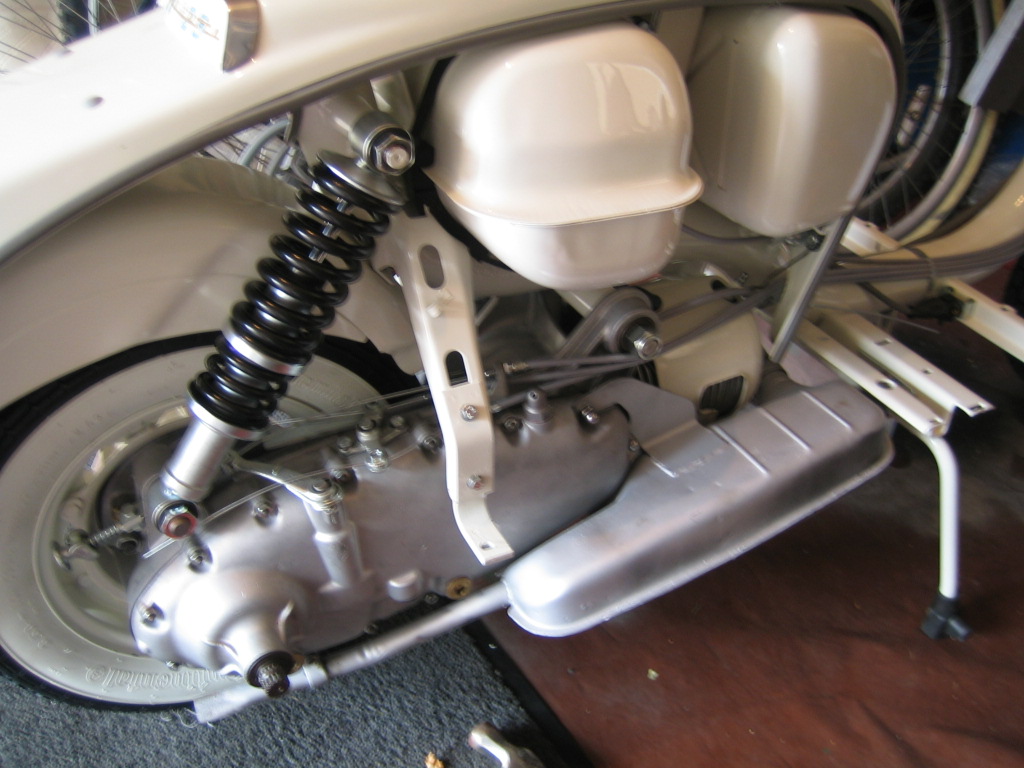 Lambretta Restoration Adding exhaust