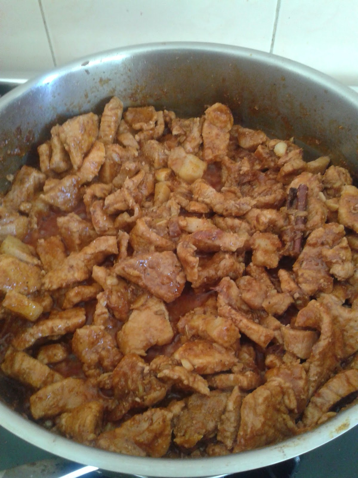 Spicy Black Soy Sauce Pork with leek