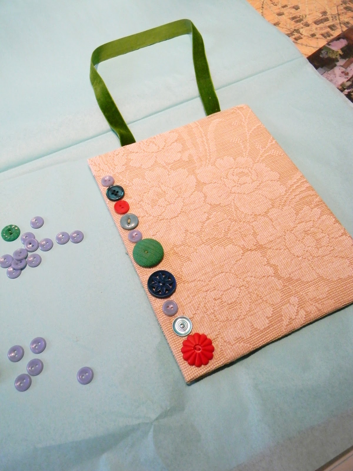Everlasting Blooms DIY fabric covered canvas