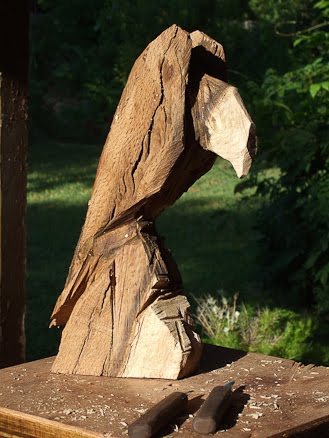 bald eagle, my first carving