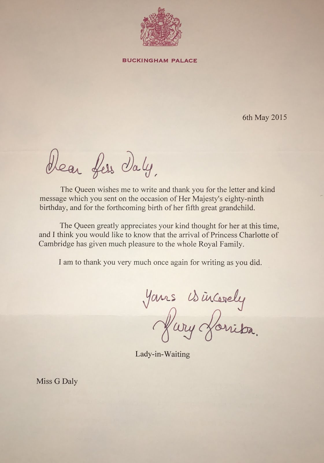 Gert's Royals How to Format Your Letter?