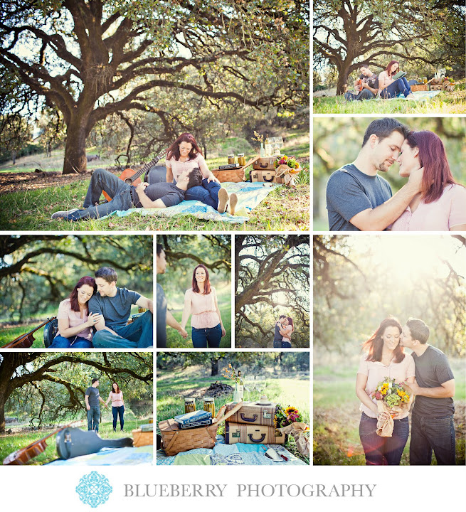 Calistoga Napa amazing picnic vineyard rustic natural light engagement session photography