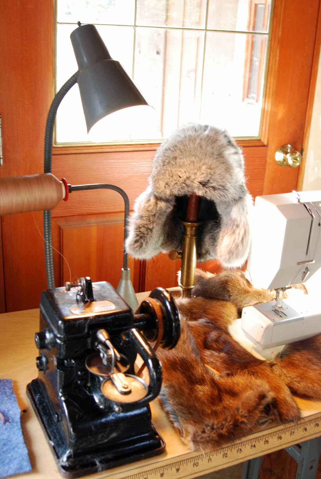 Applegarth Farm Making a Rabbit Fur Hat