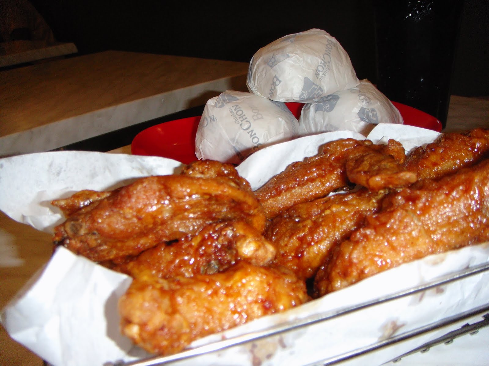 What Mary Loves Crispy chicken = Bon Chon