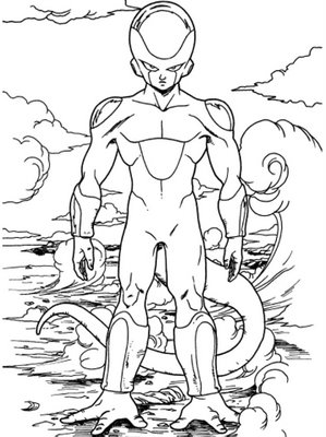 dibujos para colorear de dragon ball af para imprimir