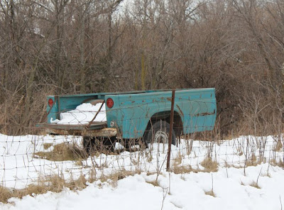 truck missing the front photograph