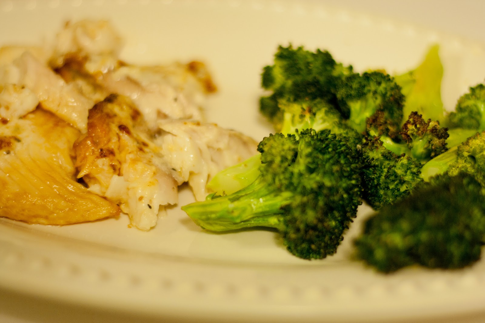 Little Mrs. Married Broiled Tilapia & Ovenbaked Broccoli