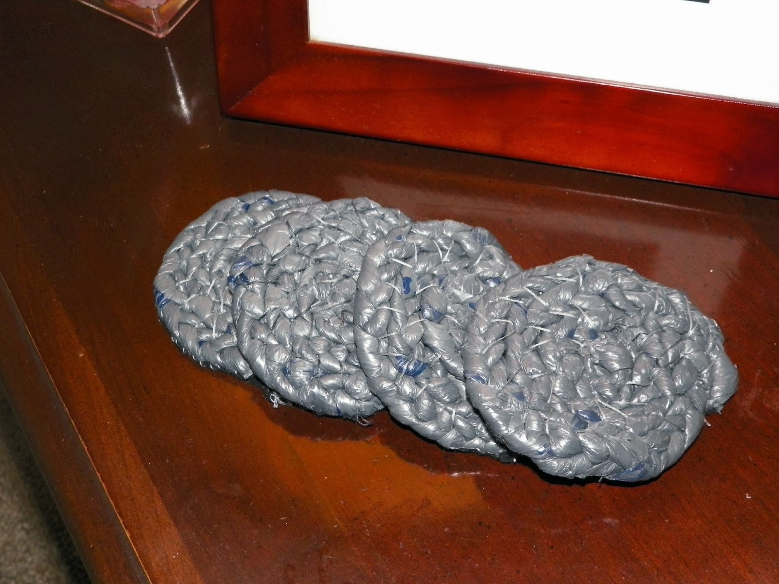 SouthernDirection Coasters from Plastic Shopping Bags