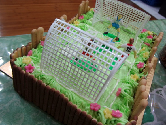 Football Field Cake